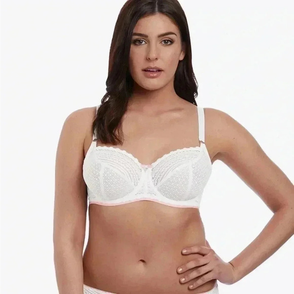 Freya Daisy Lace Balcony Bra White 36B - Picture 1 of 6
